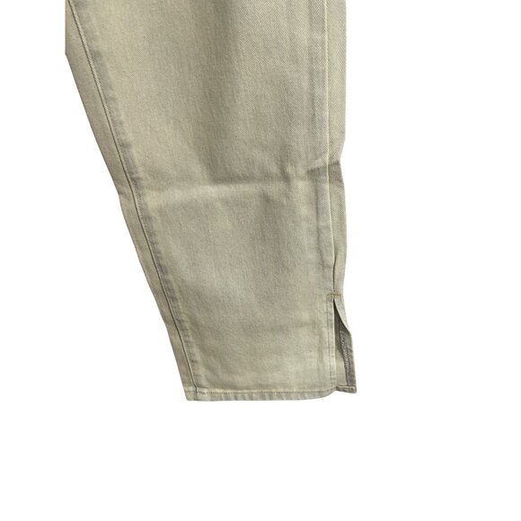 PrettyLittleThing Vintage Wash Split Hem Jeans Womens Size US 10 Green Tint - Picture 5 of 8